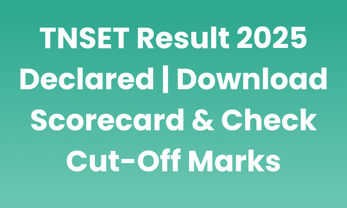 TNSET Result 2025
