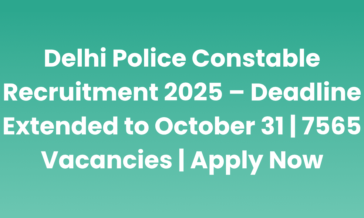 SSC Constable Recruitment