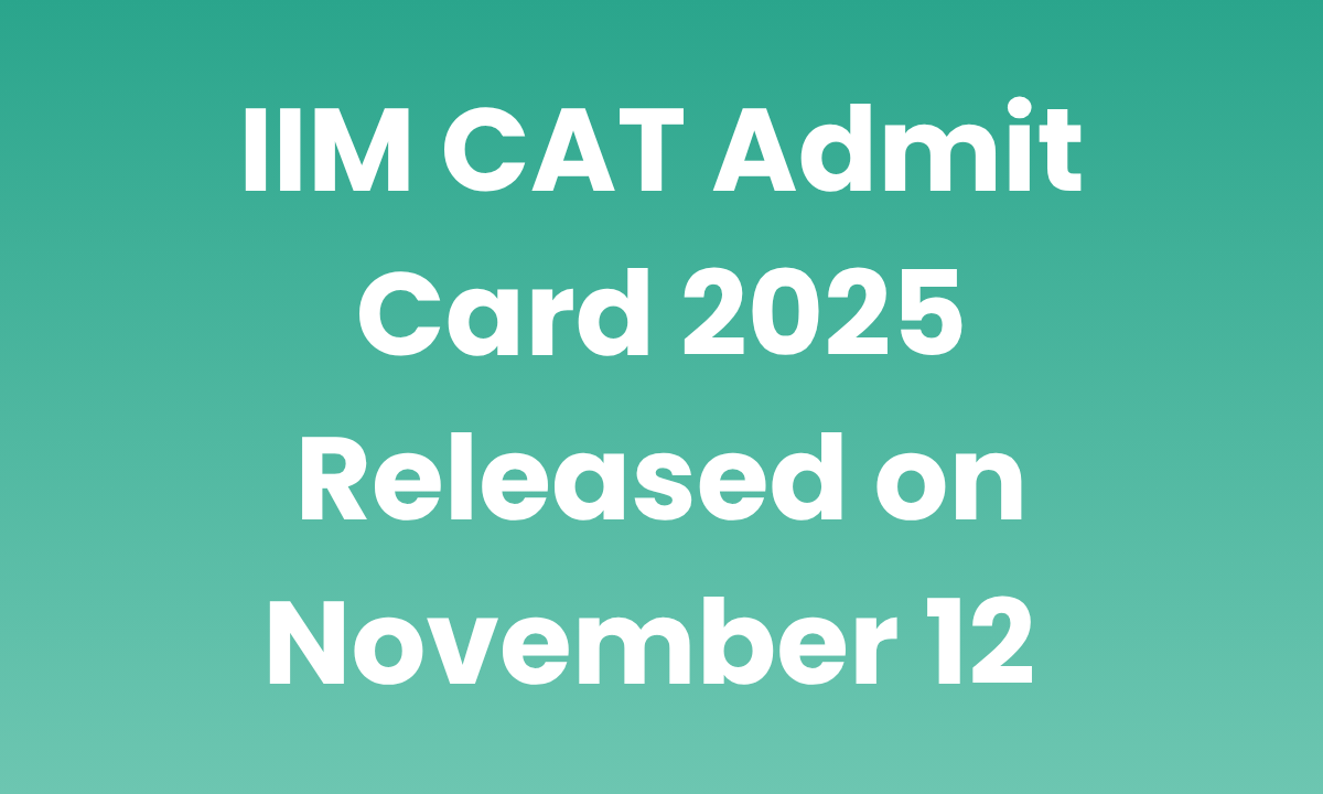 iim cat admit card