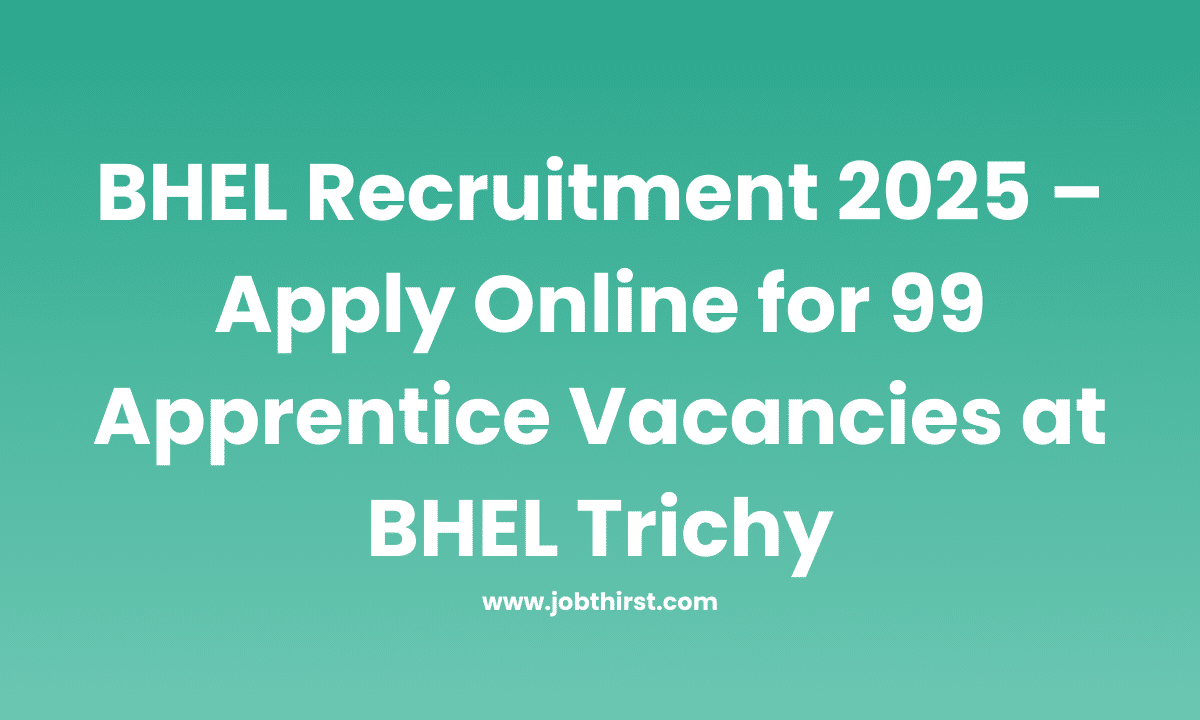bhel recruitment 2025
