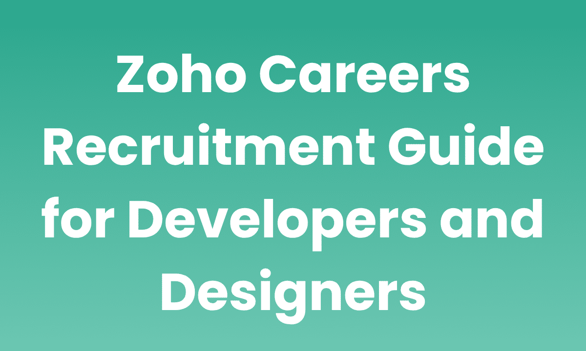 careers zoho