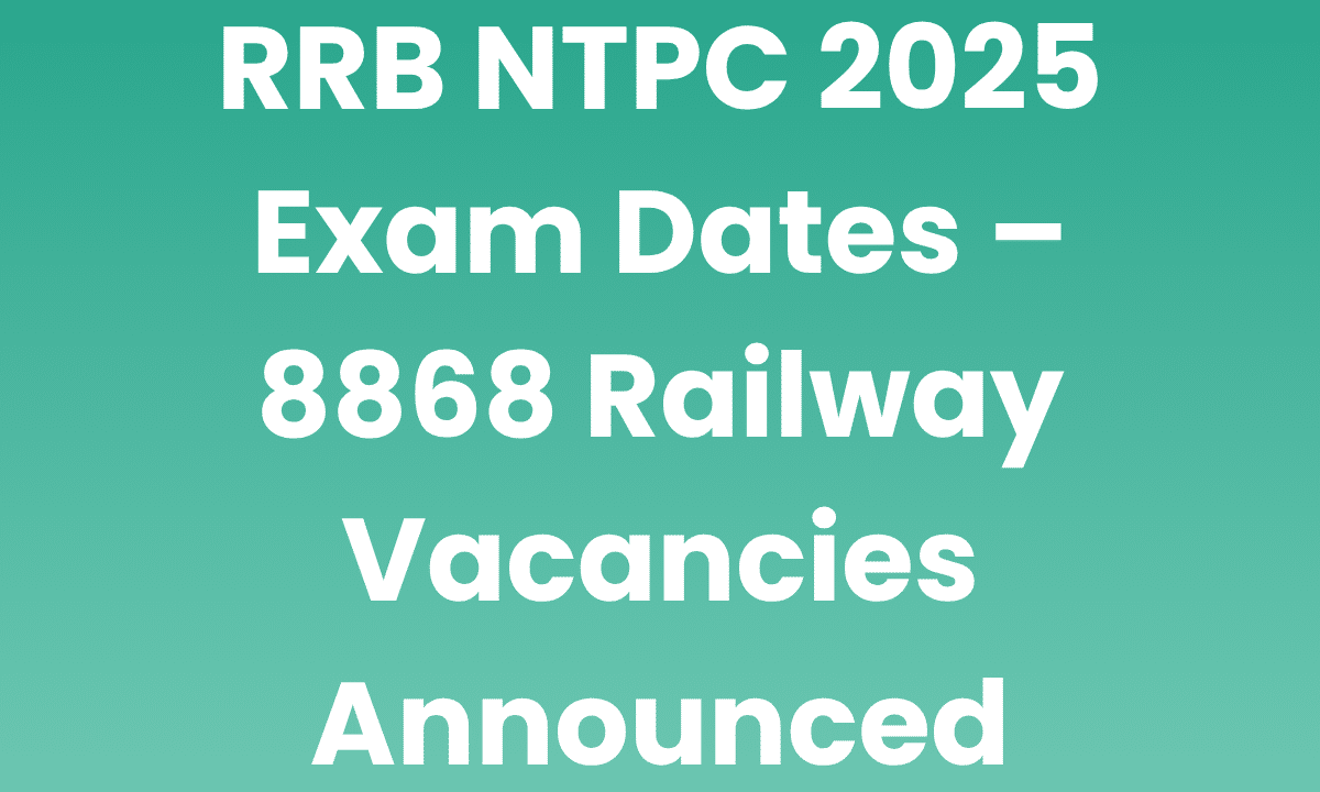 rrb ntpc exam date 2025